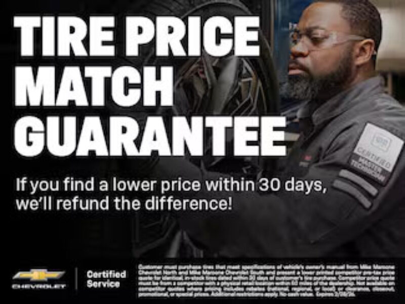 Chev North - Tire Price Match Guarantee