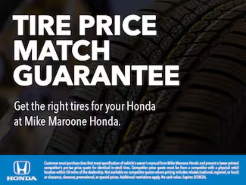 Honda - Tire Price Match Guarantee