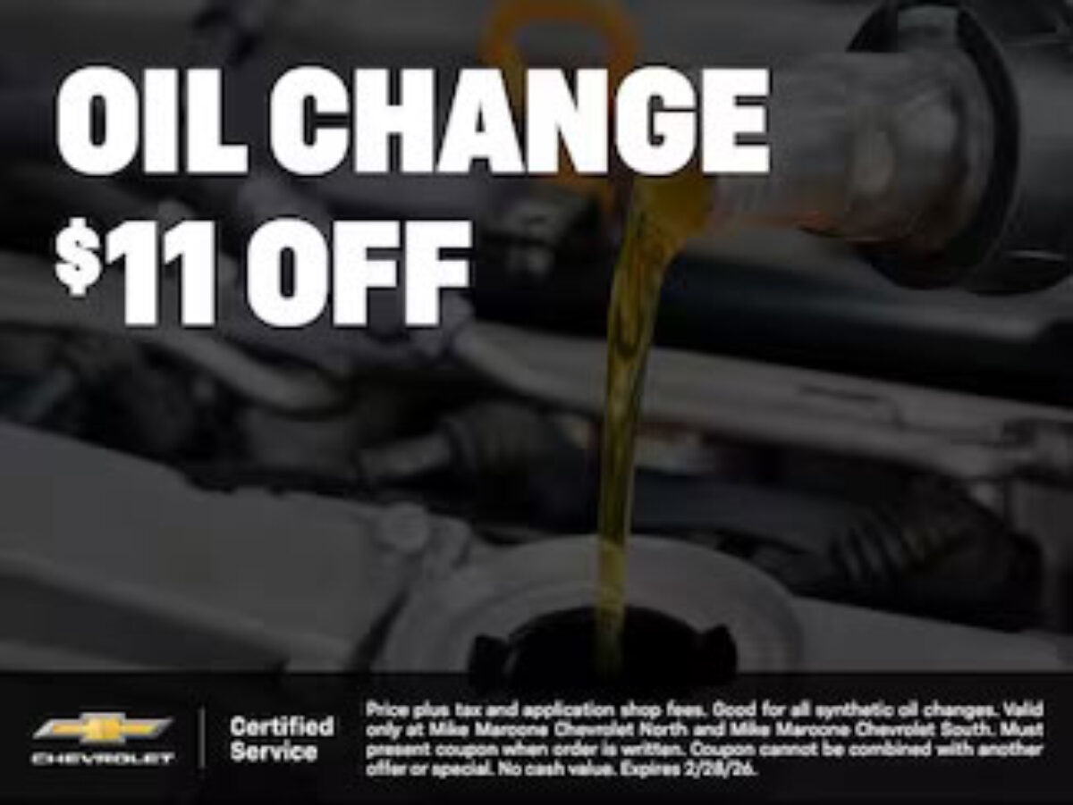 Chev North - Oil Change $11 Off