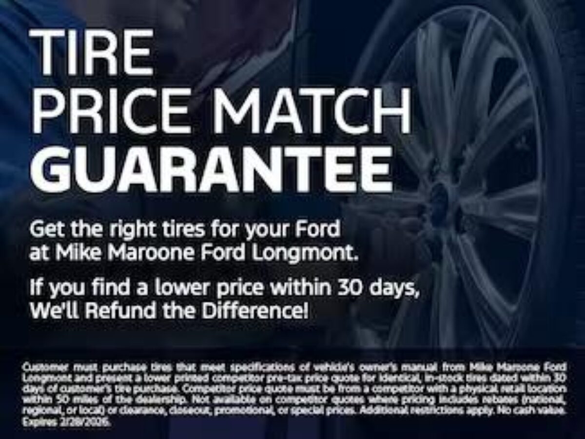 Ford Longmont - Tire Price Match Guarantee