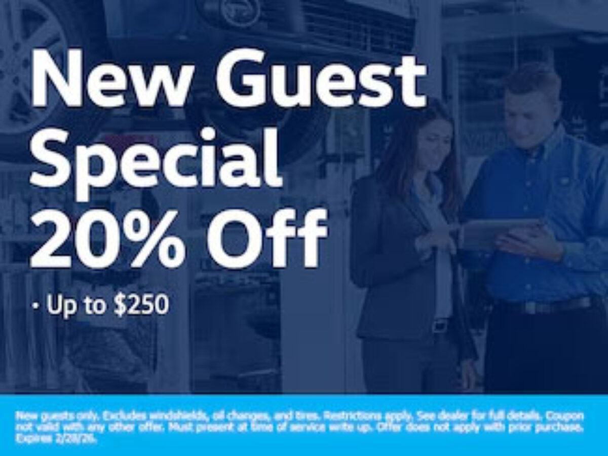Volkswagen - New Guest Special 20% Off