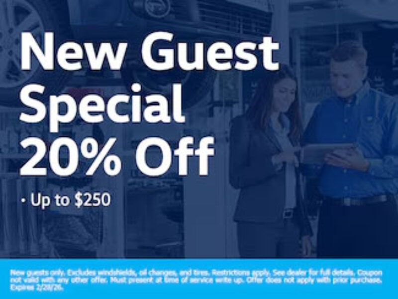 Volkswagen - New Guest Special 20% Off