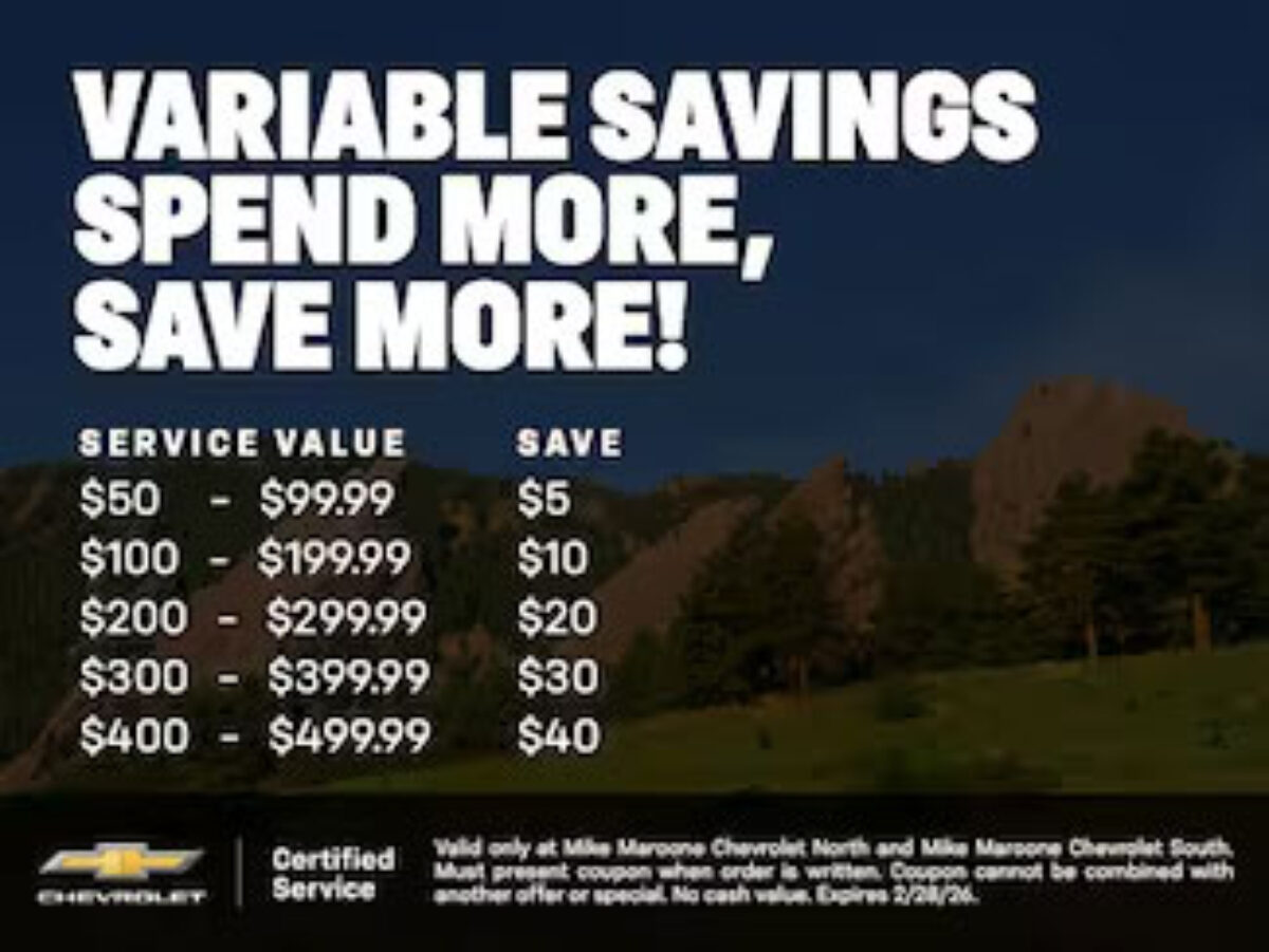 Chev North - Variable Savings Spend More, Save More