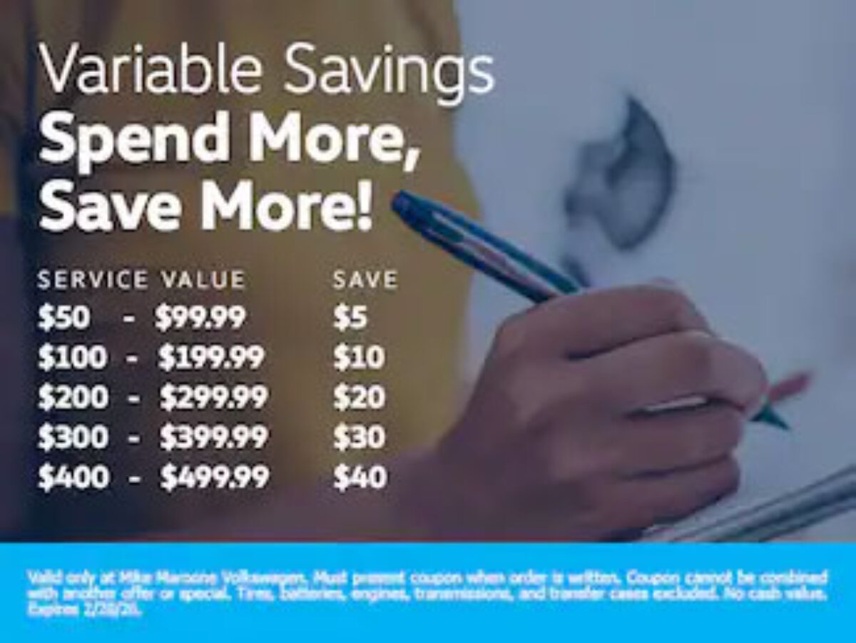Volkswagen - Variable Savings Spend More, Save More