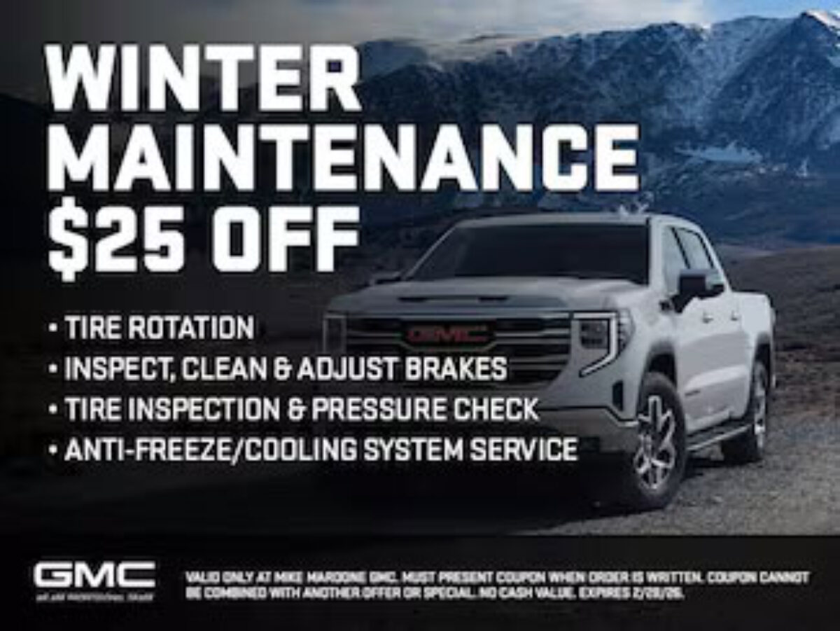 GMC - Winter Maintenance $25 Off