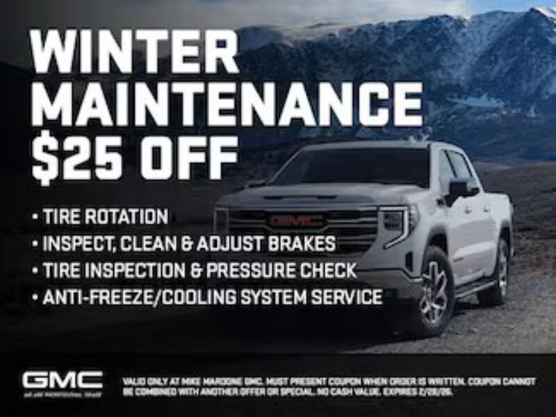 GMC - Winter Maintenance $25 Off