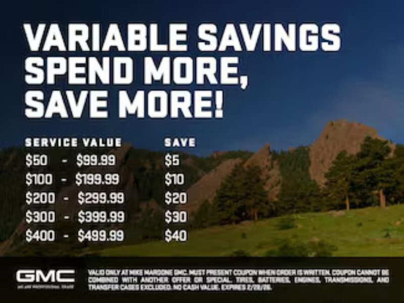 GMC -  Variable Savings Spend More, Save More