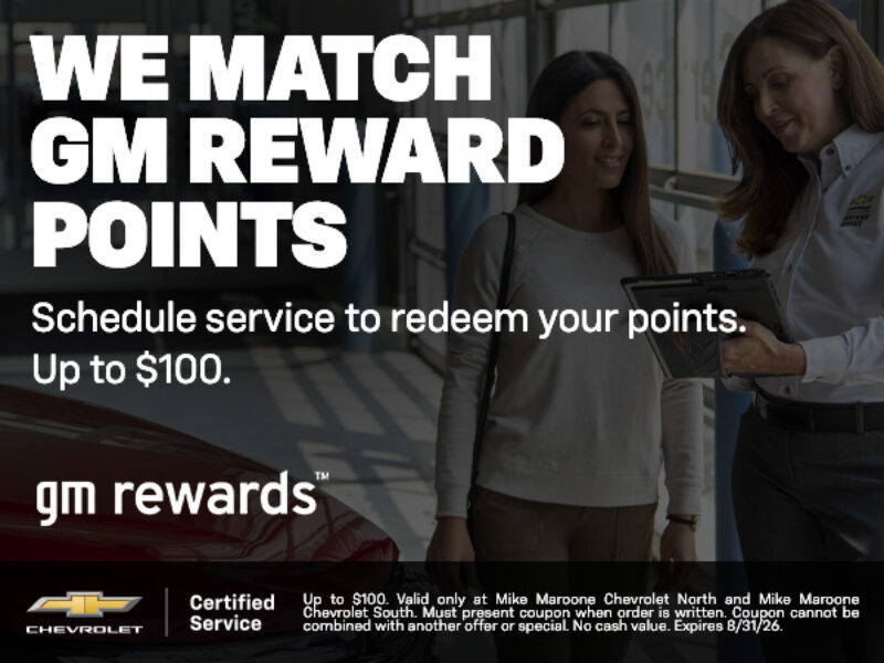 Chevy North GM Reward Points
